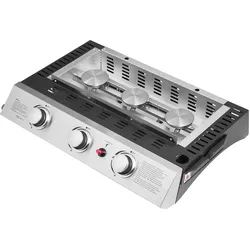 Happy Garden BQ551, Kontaktgrill, Schwarz, Silber