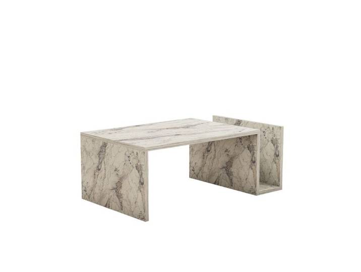 Table basse en bois  Memo  - 86 x 50 x 32 cm - Marbre Freesia