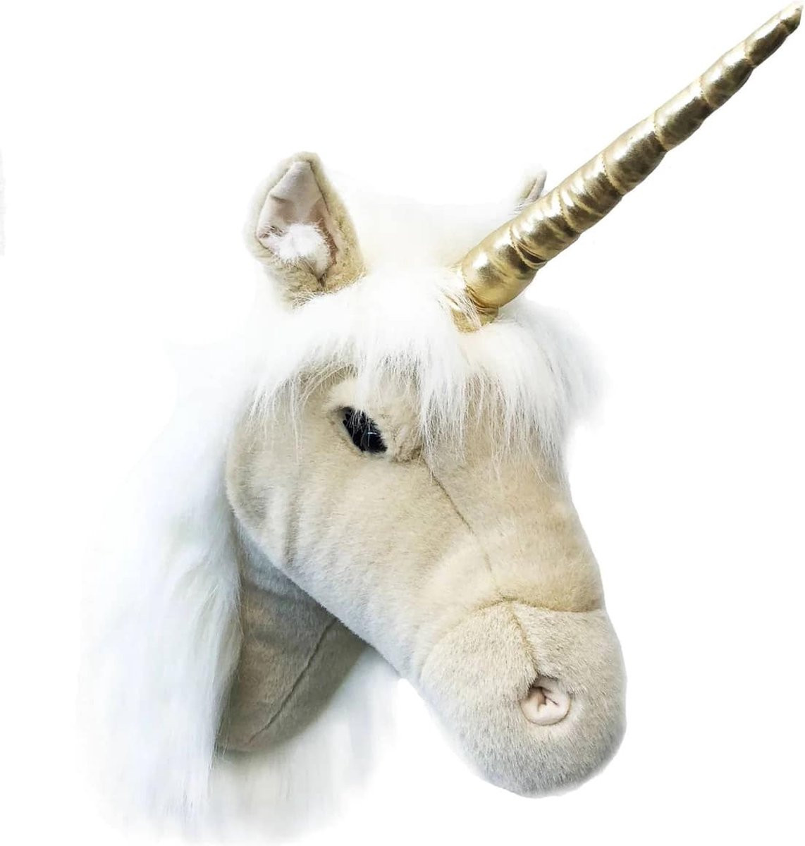 Wild and Soft Dierenkop Eenhoorn Fay Beige Wanddecoratie voor Kinderen