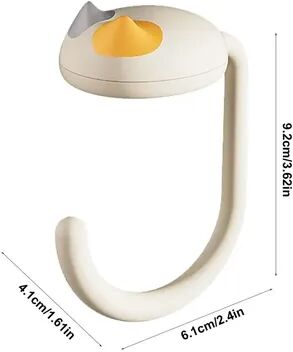 Discount Dollar Deals Cute Cat Tail Purse Hook, Portable Multifunctional Table Purse Bag Hooks For Home And School, Space Saving Design white