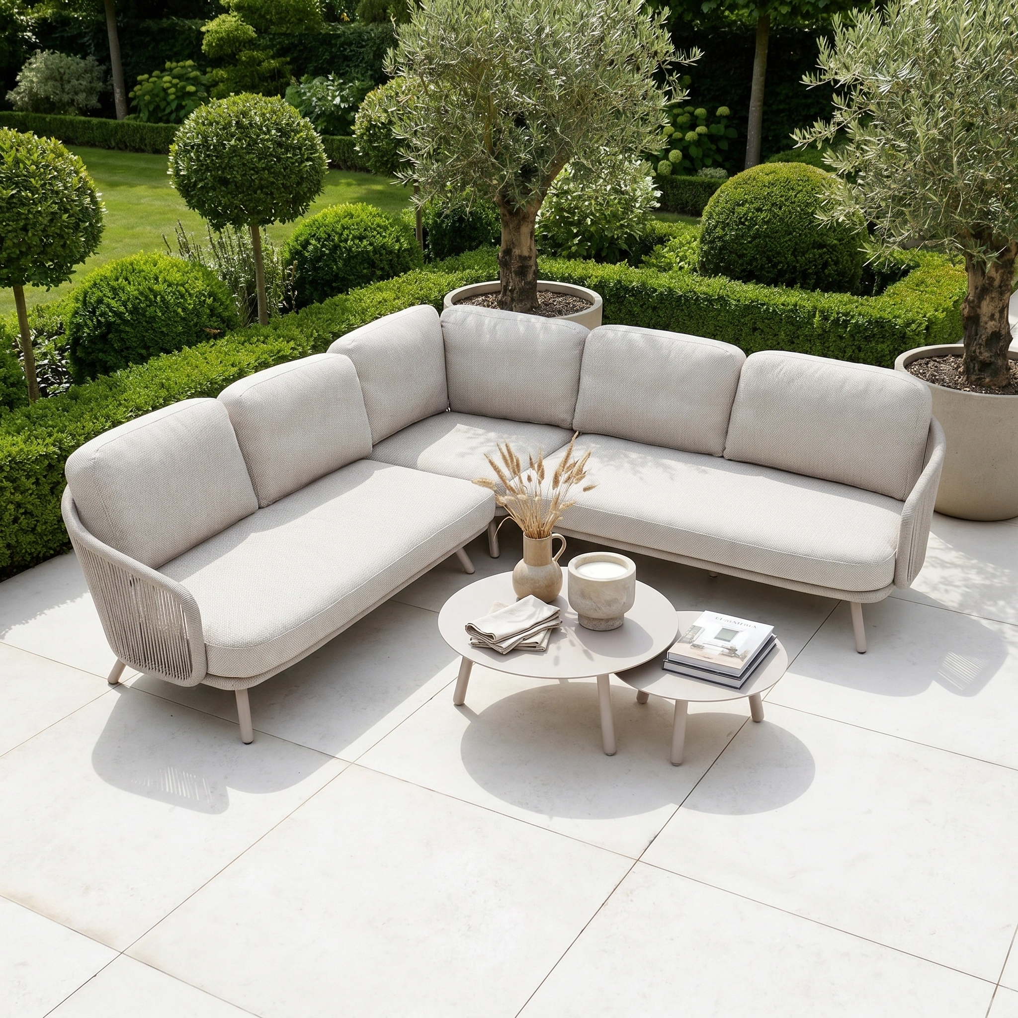 Harbour Lifestyle Dekota Corner Sofa Set in Fawn