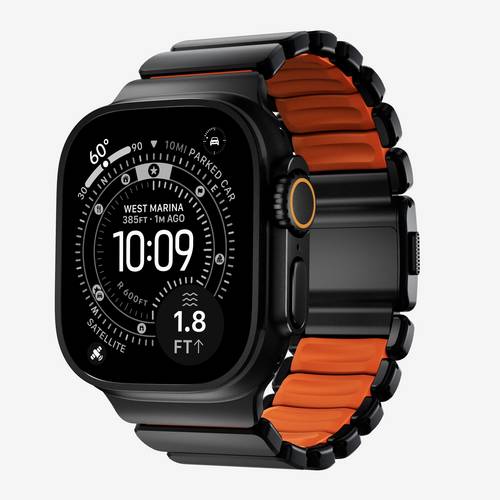 Nomad Stratos Band Titanium Black 49mm U Armbandschlaufe Schwarz