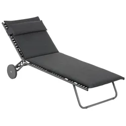 Sonnenliege Bayanne Sunbed Lafuma Polster Hedona onyx schwarz, 77x81 cm