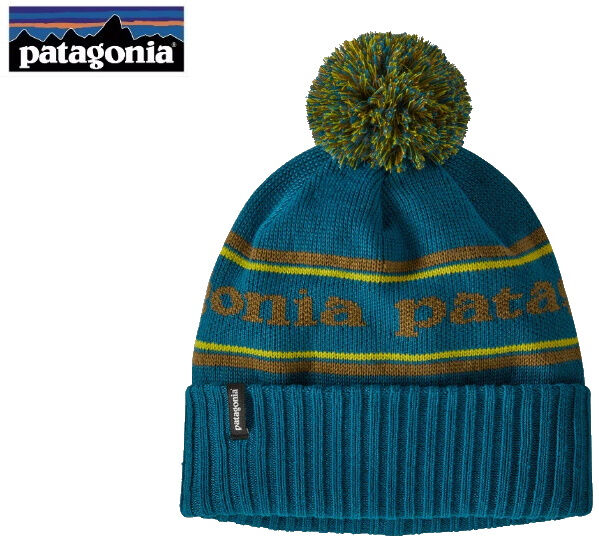 Patagonia Powder Town Beanie-Park Stripe Knit: Crater Blue(Pskc)