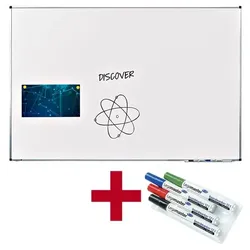 Legamaster Aktion: Whiteboard »PREMIUM« 7-P102063 lackiert, 150 x 100 cm + GRATIS 4 Boardma weiß