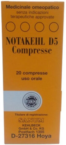 Sanum-Kehlbeck Notakehl D5 20 Compresse