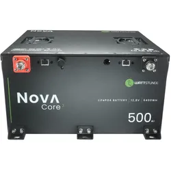WATTSTUNDE NOVA CORE 2 LiFePO4 Batterie 500Ah 12,8V mit CAN-Bus & Heizung