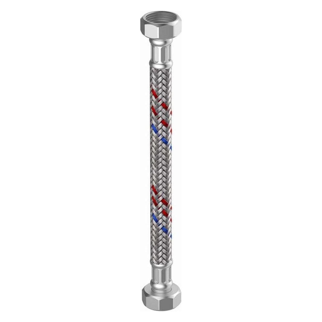 Flamco Silikon-Panzerschlauch 1/2x1/2 IG/IG, 13x700mm, ED-geflecht (700 mm) (M5715.1204.70)