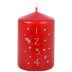 4x müller Kerzen, Kerzen, Weihnachtskerze Advent, Rot, Eigenschaften: Keine (1x)