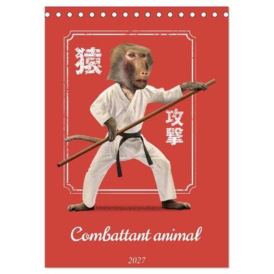 Combattant animal (Calendrier de bureau 2027 DIN A5 horizontal), CALVENDO calendrier mensuel