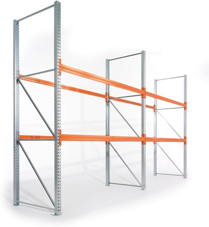 META Palettenregal 2700x1825x800mm, 2 Ebenen, Grundregal