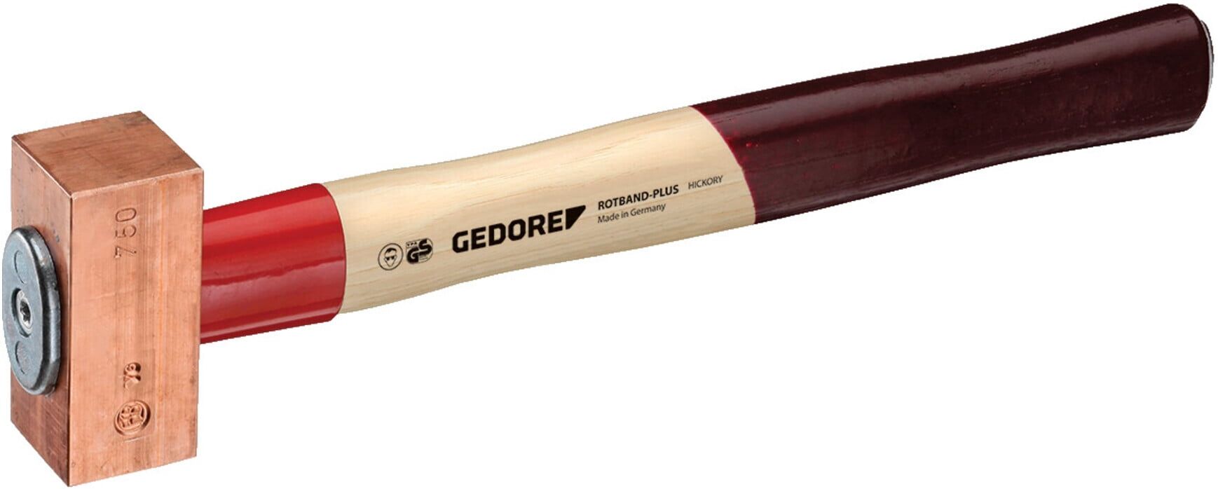 Gedore 622 H-750 Kupferhammer ROTBAND-PLUS 750 g (8672410)