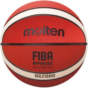 Molten Basketball B5G2000, indoor & outdoor, Größe 5, orange/weiß, 500 Gramm, Trainingsball