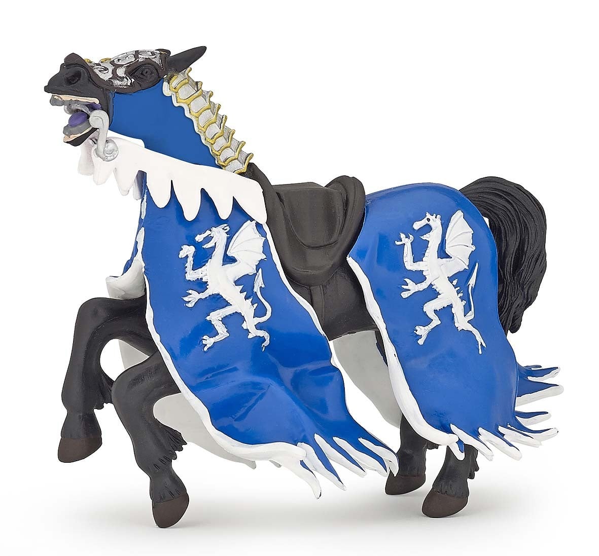 Papo Paard van de Drakenkoning, blauw, 16 gram