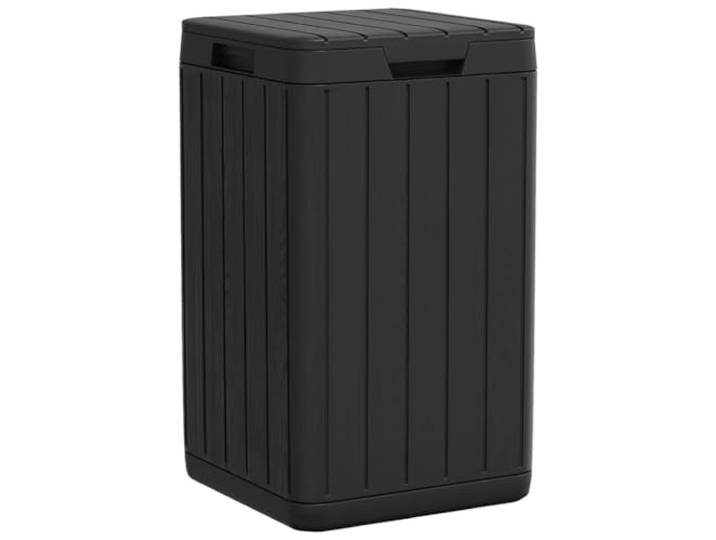 vidaXL Outdoor-Mülltonne Anthrazit 38x38x65 cm PP