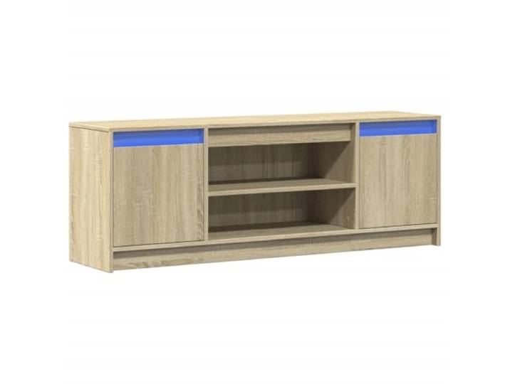 vidaXL TV-Schrank mit LED-Beleuchtung Sonoma-Eiche 139,5x34x50 cm