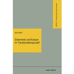 Einkommen und Konsum im Transformationsprozess, Fachbücher