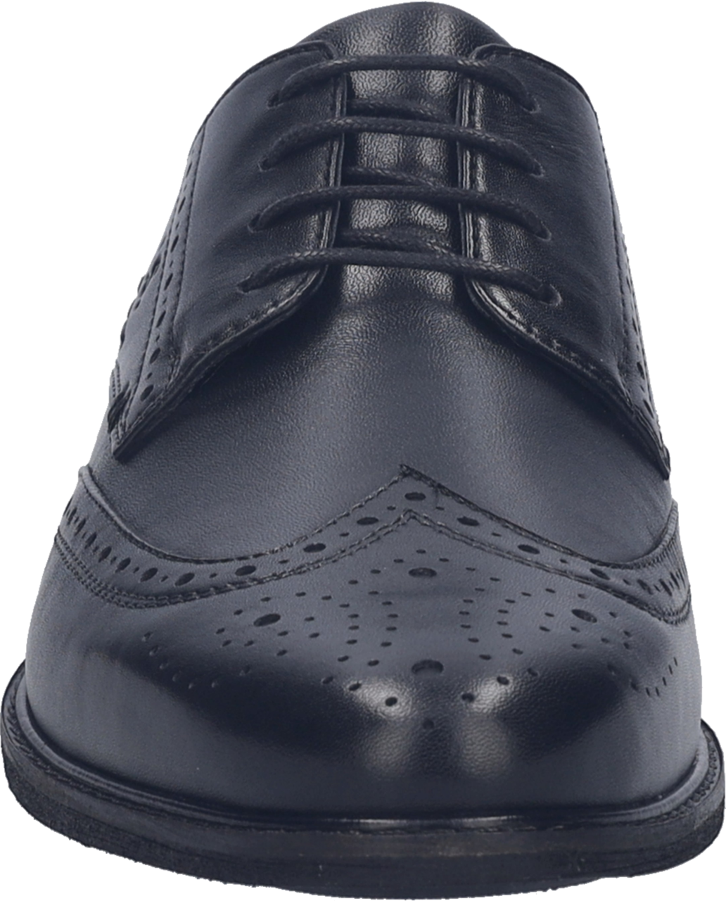 Budapester JOSEF SEIBEL "Desmond 02", Herren, Gr. 47, schwarz, Leder, Lyralochung, Schuhe Budapester, Schnürer, Abendschuh mit elegantem Lyra-Lochmuster, H-Weite
