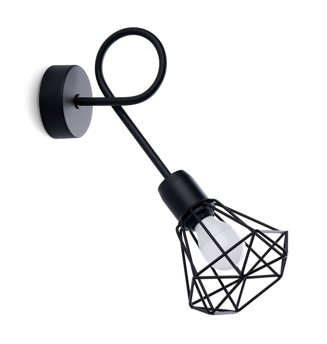 Sollux Lighting Wandlamp Artemis zwart industriële stijl model SL.1108