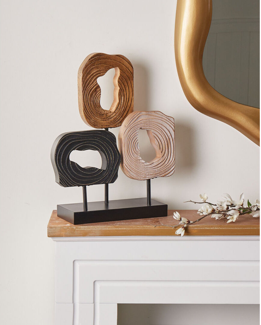 Lily Manor Abstract Figurines & Sculptures Brown;Black;Beige 42cm H X 33cm W X 12cm D