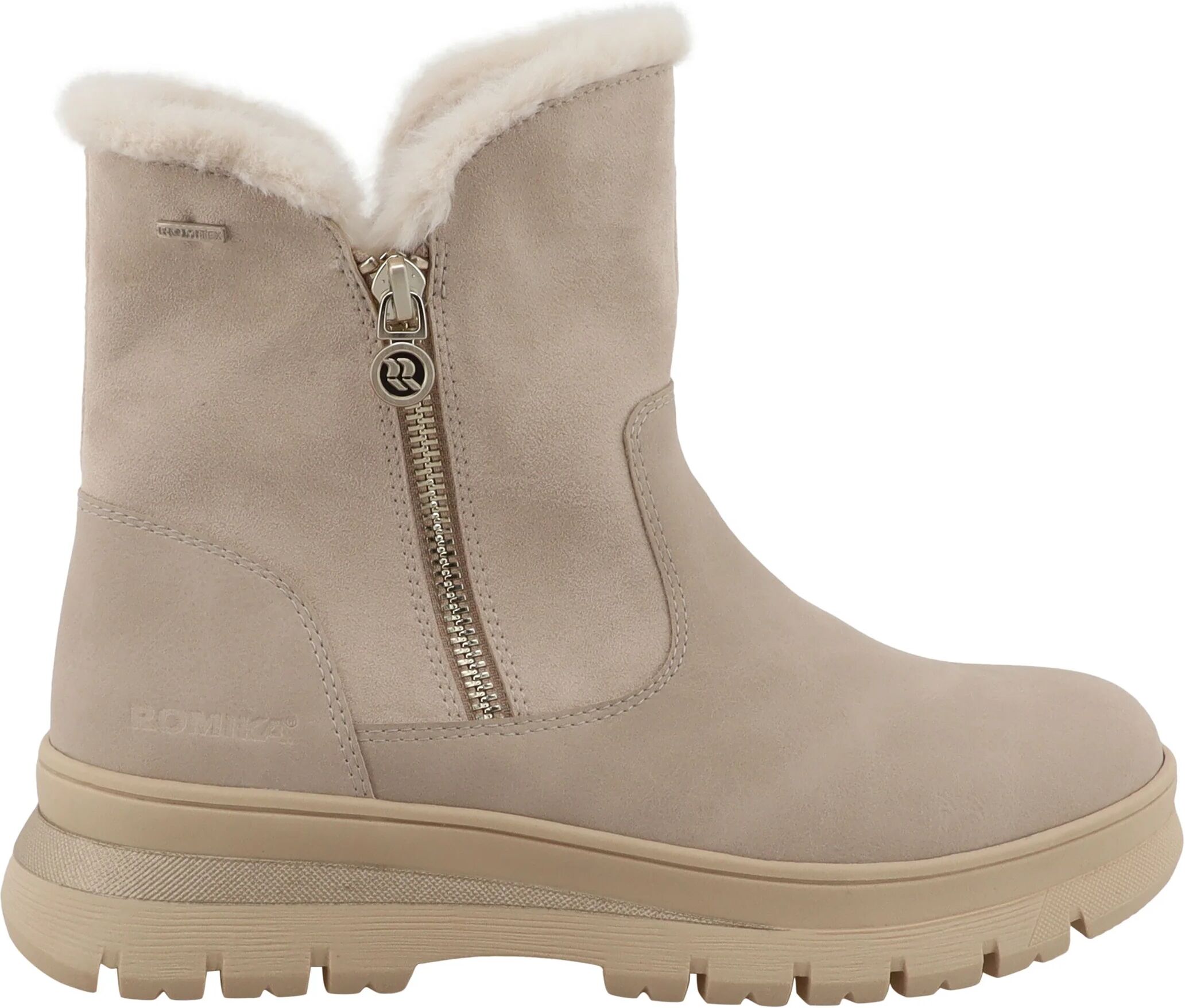 Romika Plüsch-Stiefeletten - Damen - Gr. 39 - weiß