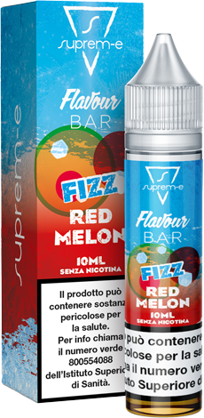 Suprem-e Fizz Red Melon Flavour Bar Liquido Mini Shot Mix 10ml Melone Anguria Fragola Ghiaccio