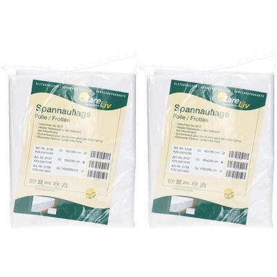 Frottee Spannauflage 90x200cm m.Folie beschicht. 2x 2x1 St