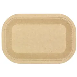 Greenuso MONOUSO - Pappschale Anti-Fett Kraft 15x23cm 245g/m2 (750 Stück)