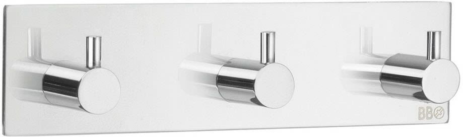 Smedbo Design Dreierhaken eckig, selbstklebend
