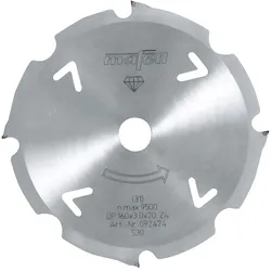 mafell Sägeblatt-Diamant 160 x 2,4/3,0 x 20 mm, Z 4, FZ/TR, für zementgebundene Werkstoffe - 92474