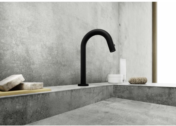 HANSANOVA Style Waschtisch-Standventil 5091810133 ohne Ablaufgarnitur, Ausladung 131 mm, mattschwarz