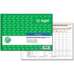 SIGEL Formularbuch Reisekostenabrechnung wöchentlich DIN A5 quer 1x 50 Seiten