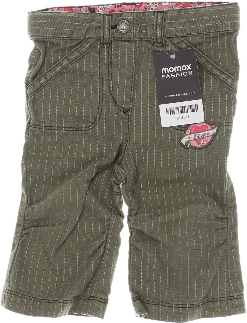 S. Oliver Mädchen Stoffhose, Grün, Gr. EU 68, Baumwolle - Second Hand