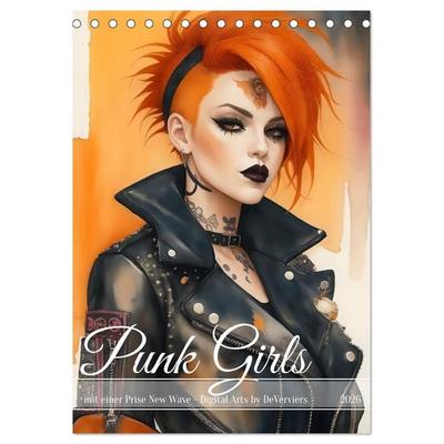 Punk Girls mit einer Prise New Wave (Tischkalender 2026 DIN A5 hoch), CALVENDO Monatskalender