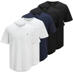 JPRBLABRODY TEE CREW NECK 5PK Herren T-Shirt