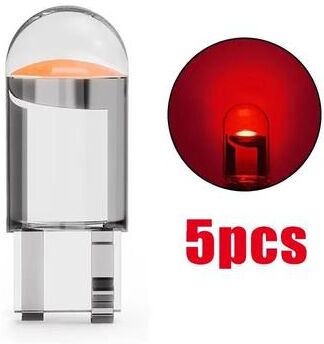 Uplift Picks T10 Canbus LED Car Bulbs For Interior And License Plate Lights red (5 Pcs)