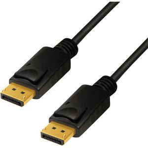 LogiLink Displayport-Kabel CV0139, 8K UHD, DP 1.4, Displayport auf Displayport, 32,4 Gbit/s, 120Hz, 5 m