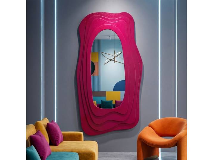 Miroir mural asymétrique 90x165 cm Greta Rose