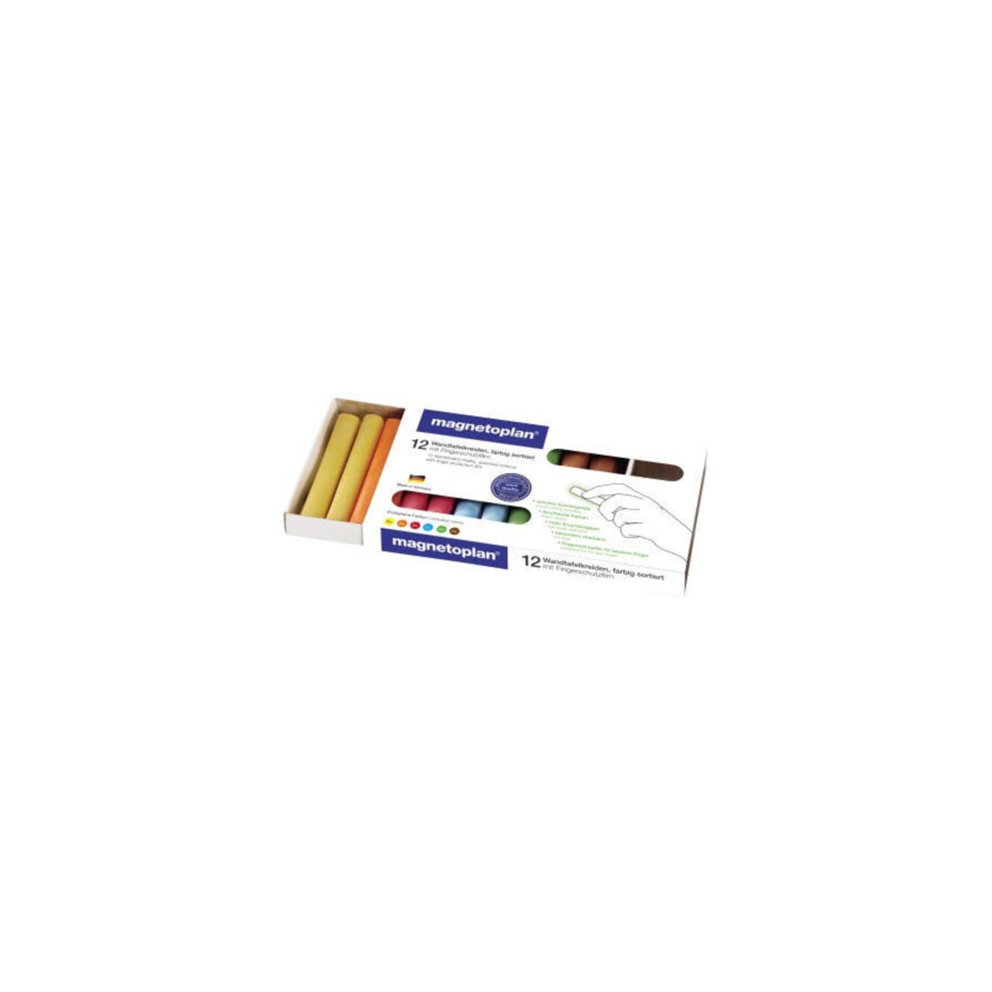 Magnetoplan Kreide farbig, abgerundet (12306)