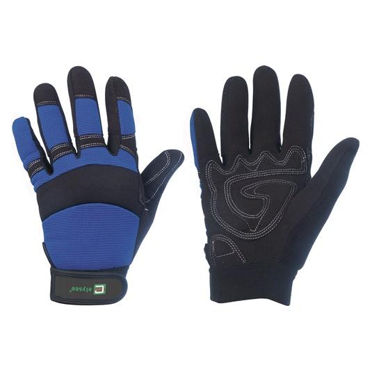 Elysee Kunstlederhandschuhe Master Grösse 10 schwarz/blau EN 388 PSA-Kategorie II (10) (0870-10H)