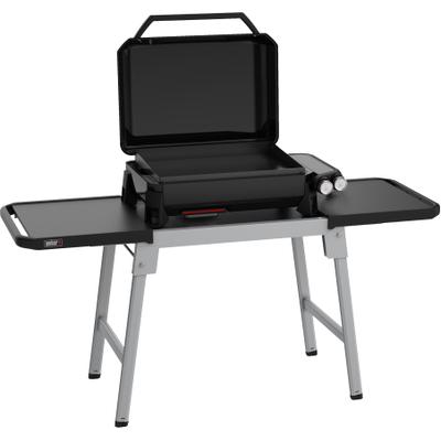 Gasgrill WEBER "Slate GP Premium Plancha", schwarz, B:98cm H:102cm T:60cm, Grills, 56 cm, inklusive Stand