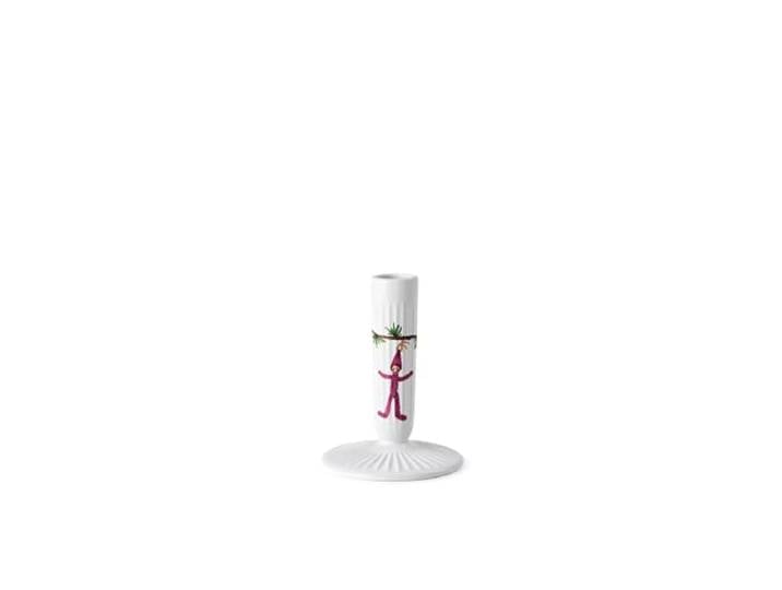 Kähler Chandelier H12 cm Hammershøi Christmas avec peinture aquarelle\, blanc