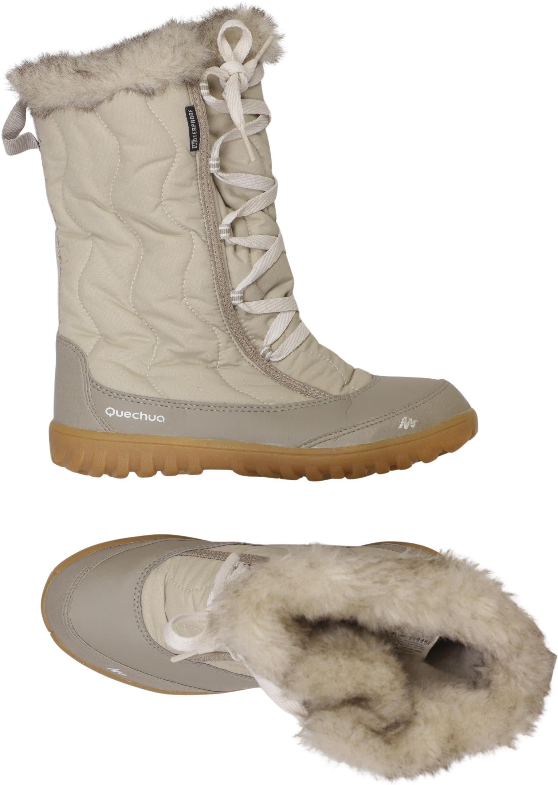 quechua Damen Stiefel, Beige, Gr. EU 36, kein / Etikett - Second Hand