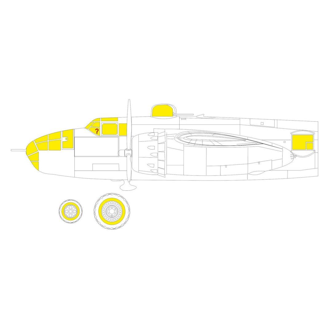 Eduard B-25J glazed nose 1/48 HKM (EX925)