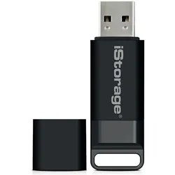 iStorage datAshur BT - USB Flash-Laufwerk (biometrisch) (32 GB, USB-A), USB Stick, Schwarz