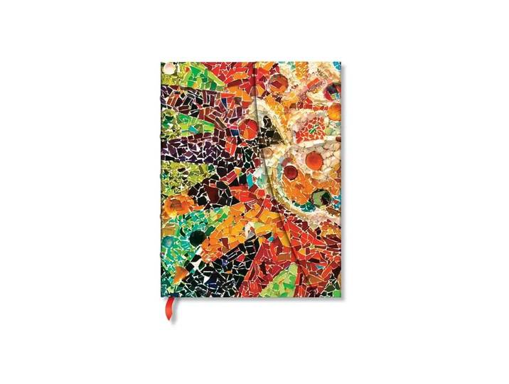 Notizheft Notizbuch Gaudis Sonne 18 x 23 cm, Liniert , orange, Notizbücher, Notizheft