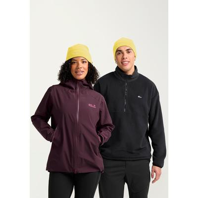 Beanie JACK WOLFSKIN "REAL STUFF BEANIE", Damen, Gr. onesize, gelb (lemonice), Polyester, Mützen Beanie