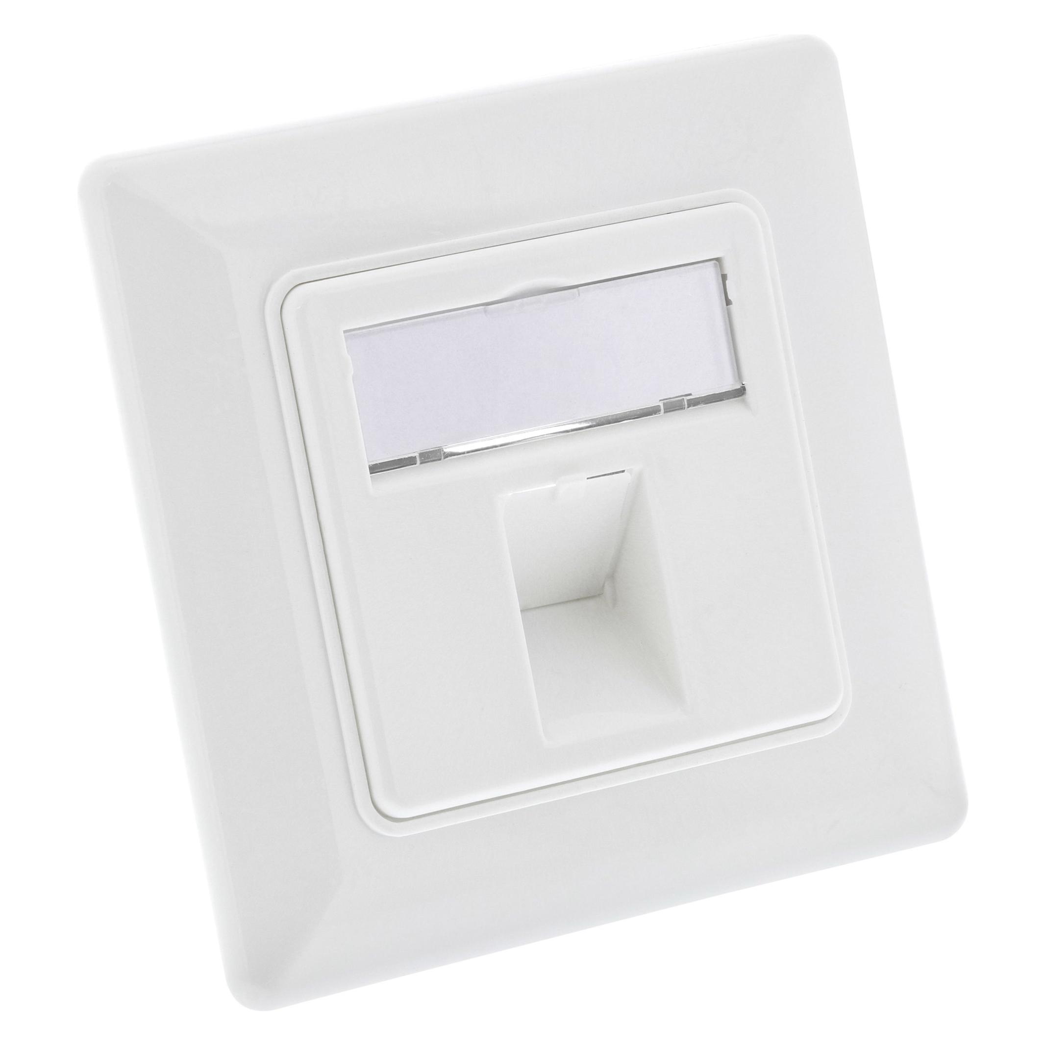 InLine Rahmenset für 1x RJ45 Bu/LSA Einsatz (76201Y)