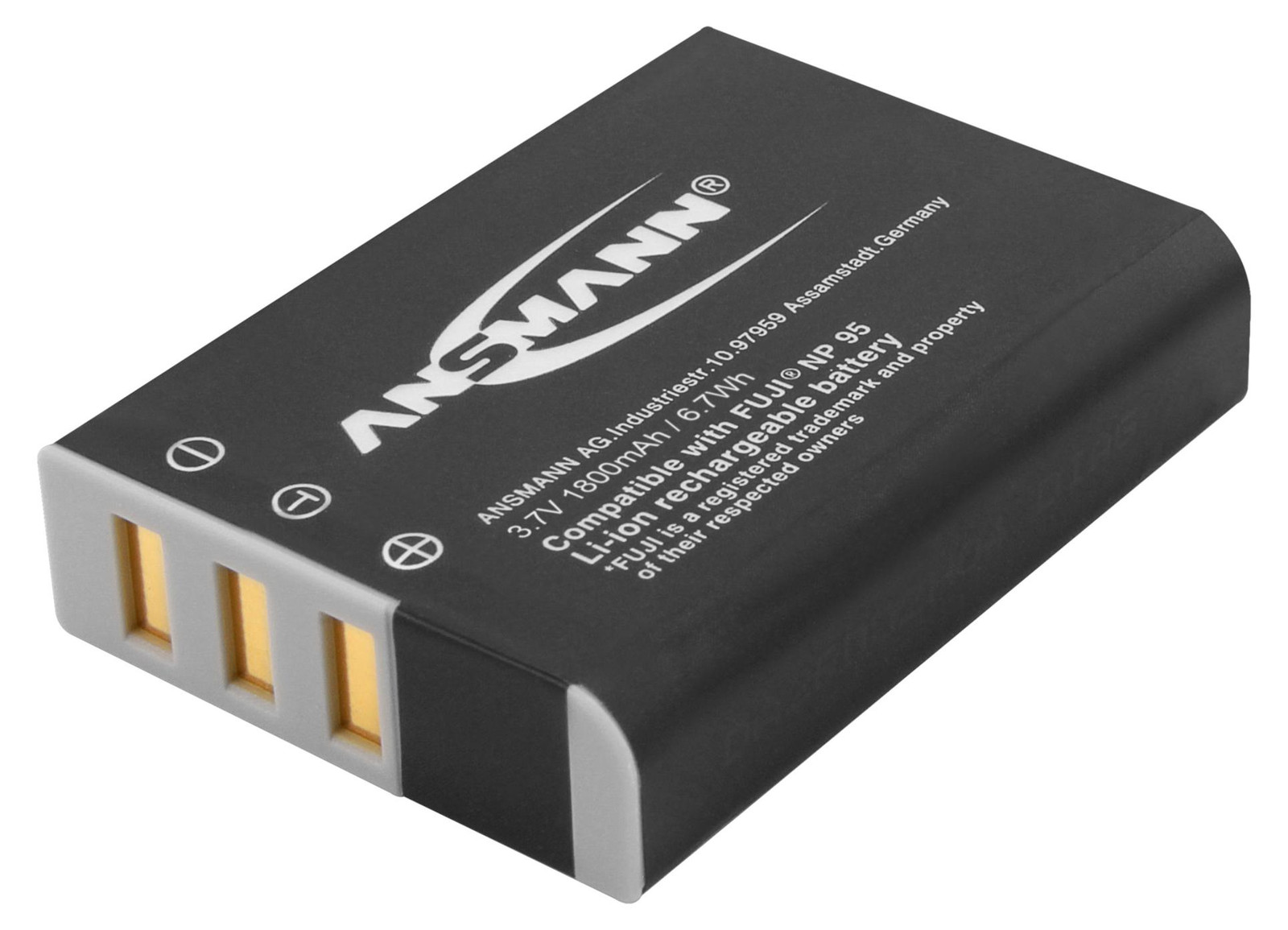 Ansmann A-FUJ NP 95 lithium-ion batterij voor Fujifilm digitale camera, 1300 mAh