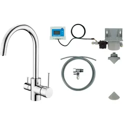 Neuesbad Spültischarmatur mit U-Auslauf, mit Wasserfilterung System, Chrom NB1DEBCHF064M1